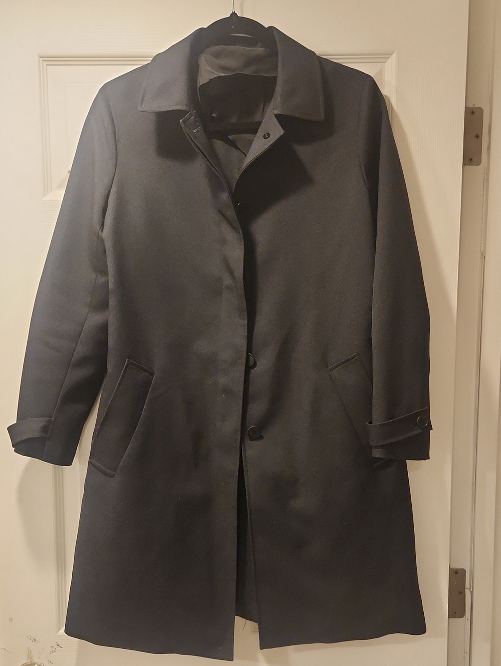 Theory Black Trench Coat